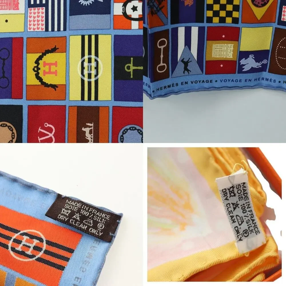 Hermes Silk Carre 90 Scarf Blue